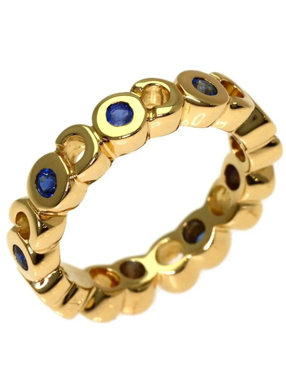 Chanel Coco Sapphire Ring 18K Yellow Gold
